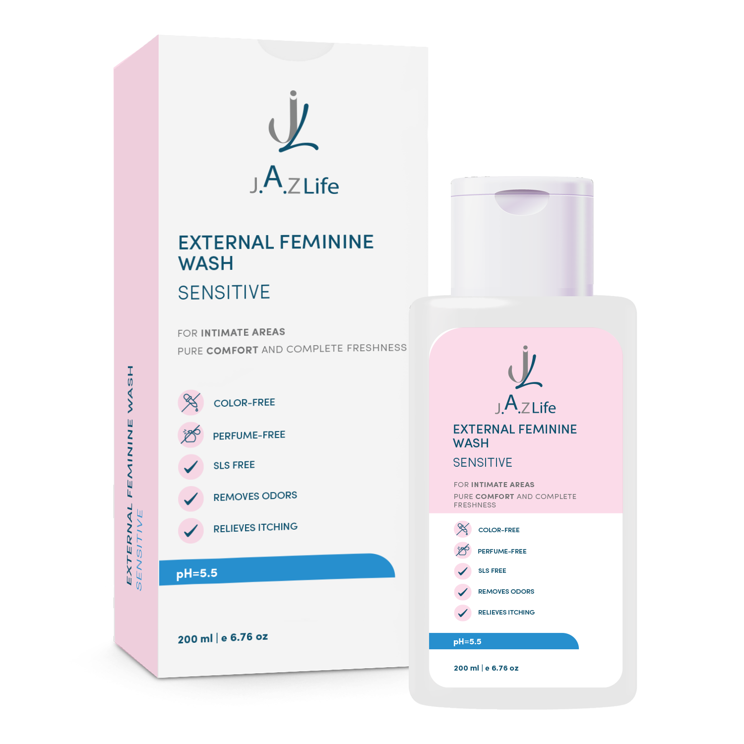 Gel lavant intime externe peaux sensibles